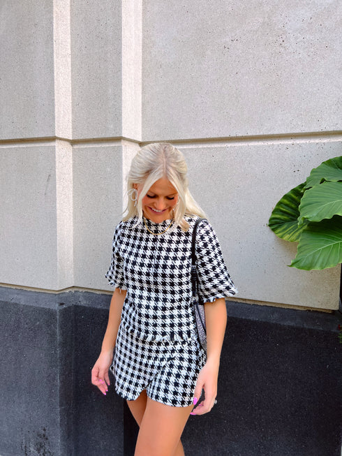 Bow & Pearl Set// Black